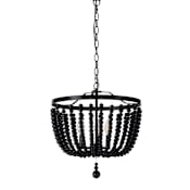 Dainolite Bridget 3 Light 16" Wide Pendant Matte Black
