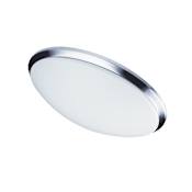 Dainolite Single Light 15" Wide 22 Watt LED Flush Mount Ceiling Fixture with Acrylic Shade Polished Chrome