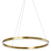 Dainolite Circulo 24" Wide LED Ring Chandelier Aged Brass
