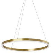 Dainolite Circulo 24" Wide LED Ring Chandelier Aged Brass
