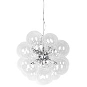 Dainolite Comet 6 Light 20" Wide Chandelier Polished Chrome / Clear