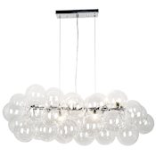Dainolite Comet 10 Light 41" Wide Chandelier Polished Chrome / Clear