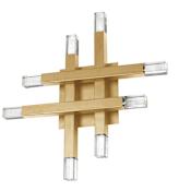 Dainolite Francesca 8 Light 16" Tall LED Wall Sconce Aged Brass