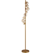 Dainolite Glasgow 8 Light 63" Tall Column Floor Lamp Vintage Bronze
