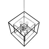 Dainolite Kappa 6 Light 19" Wide Chandelier Polished Chrome