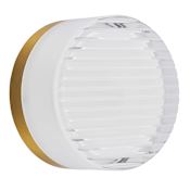 Dainolite Lucia 5" Tall LED Wall Sconce White / Aged Brass