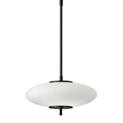 Dainolite Maddie 12" Wide LED Pendant Matte Black