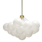 Dainolite Miles 4 Light 27" Wide Chandelier Aged Brass / White