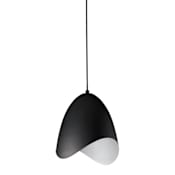 Dainolite Myra Single Light 8" Wide Mini Pendant Black