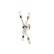 Dainolite Nebraska 4 Light 19" Tall Wall Sconce Burnished Chrome