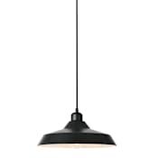 Dainolite Olya 12" Wide Pendant Matte Black