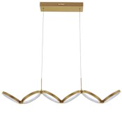 Dainolite Philo 40" Wide LED Suspension Linear Pendant Aged Brass