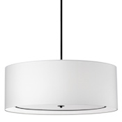 Dainolite Porscha 4 Light 34" Wide Pendant Matte Black / White