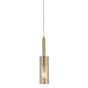 Dainolite Percy 3" Wide Mini Pendant Aged Brass