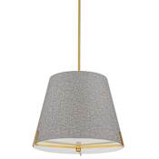 Dainolite Preston 4 Light 20" Wide Pendant with Tapered Shade Grey