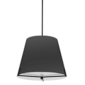 Dainolite Preston 4 Light 20" Wide Shaded Pendant Black