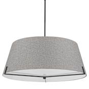 Dainolite Preston 4 Light 33" Wide Dimmable Pendant Matte Black / Grey