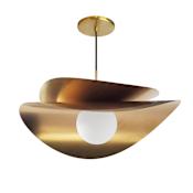 Dainolite Paven 20" Wide LED Pendant Aged Brass