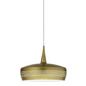 Dainolite Pixie 16" Wide Pendant Aged Brass