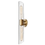 Dainolite Samantha 2 Light 5" Tall Wall Sconce Aged Brass