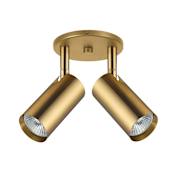 Dainolite Stanly 2 Light 11" Wide Accent / Spot Lights Ceiling Fixture Aged Brass