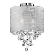Dainolite Tahnee 2 Light 12" Wide Semi-Flush Ceiling Fixture Polished Chrome