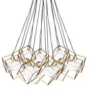 Dainolite Thomson 16 Light 34" Wide Abstract Chandelier Gold