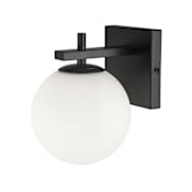 Dainolite Vivaldi 8" Tall Wall Sconce Matte Black