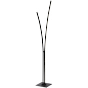 Dainolite Vincent 2 Light 65" Tall LED Accent Floor Lamp Matte Black