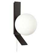 Dainolite Valemont 10" Tall Plug-In Wall Sconce Matte Black