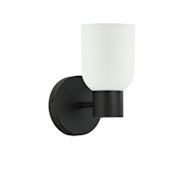 Dainolite Vonda 8" Tall Wall Sconce Matte Black