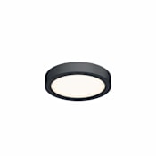 DALS Lighting Delta 6" Wide Flush Mount Drum Ceiling Fixture Black