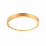 DALS Lighting Delta 10" Wide Flush Mount Drum Ceiling Fixture Gold