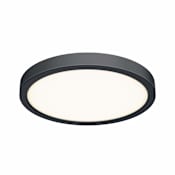 DALS Lighting Delta 14" Wide Flush Mount Drum Ceiling Fixture Black