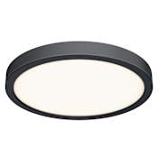 DALS Lighting 18" Wide LED Flush Mount Ceiling Fixture with Adjustable Color Temperature Black