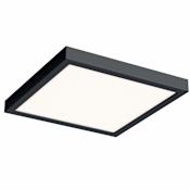 DALS Lighting 14" Wide LED Flush Mount Square Ceiling Fixture Black