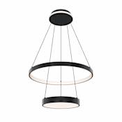 DALS Lighting Drop 21" Wide Suspension Multi Light Pendant Black