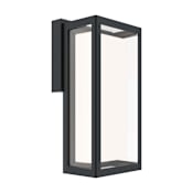 DALS Lighting Frame 13" Tall Outdoor Smart Wall Sconce Black