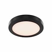 DALS Lighting Radiance 9" Wide Flush Mount Drum Ceiling Fixture Black