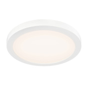 DALS Lighting Radiance 12" Wide Flush Mount Drum Ceiling Fixture White