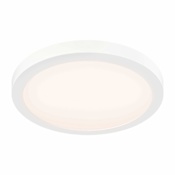 DALS Lighting Prime 12" Wide Flush Mount Drum Ceiling Fixture White