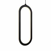 DALS Lighting Atom 6" Wide LED Suspension Mini Pendant Black