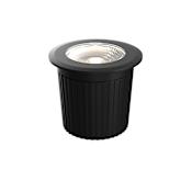 DALS Lighting Single Sol 3" Wide 12V LED In-Ground Well Light Black