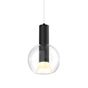 DALS Lighting Iris 6" Wide LED Mini Pendant Black