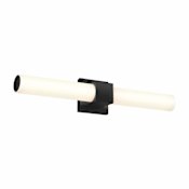 DALS Lighting Nobel 2 Light 5" Wide LED Bath Bar with Shade Black