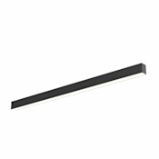DALS Lighting Boulevard 2" Wide LED Flush Mount Ceiling Fixture Black