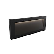 DALS Lighting Single Rise 12" Wide 120V LED Step Light Black