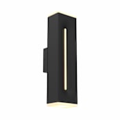 DALS Lighting 17" Tall LED Outdoor Wall Sconce - ADA Compliant Black