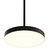DALS Lighting Fusion 12" Wide LED Pendant / Converts to Flush Mount Black
