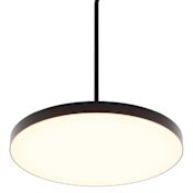 DALS Lighting Fusion 21" Wide LED Pendant / Converts to Flush Mount Black